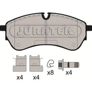 Juratek Front Brake Pad Set JCP8204