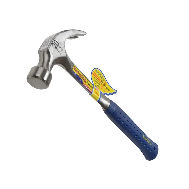 Estwing E3/20C Curved Claw Hammer - Vinyl Grip 560g (20oz) - E3/20C