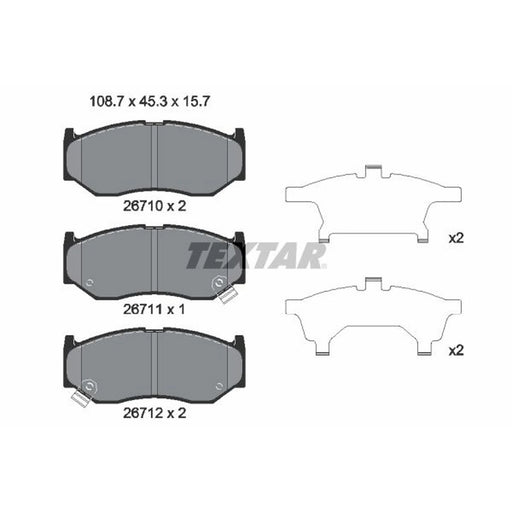 Textar Brake Pad Set 2671001