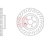 Apec 2 x Perforated/Vented Front Brake Discs DSK2877