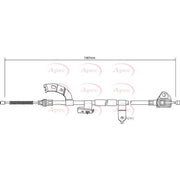 Apec Handbrake Cable Left Rear CAB1036