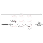 Apec Handbrake Cable Left Rear CAB1036