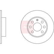 Apec 2 x Solid Front Brake Discs DSK2056