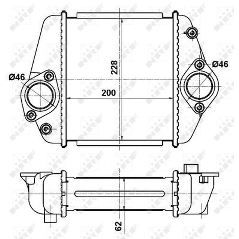 NRF Intercooler (Charge Air Cooler) 30360
