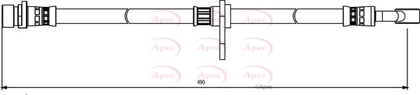 Apec Brake Hydraulic Hose Line Rear