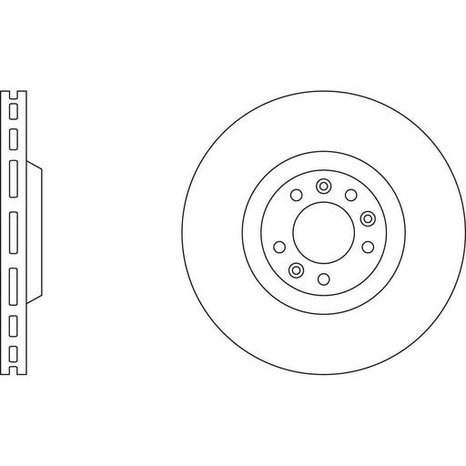 Apec Brake Disc Front Fits Citroen C5 C6 Peugeot 407 607 Apec  - Town Parts