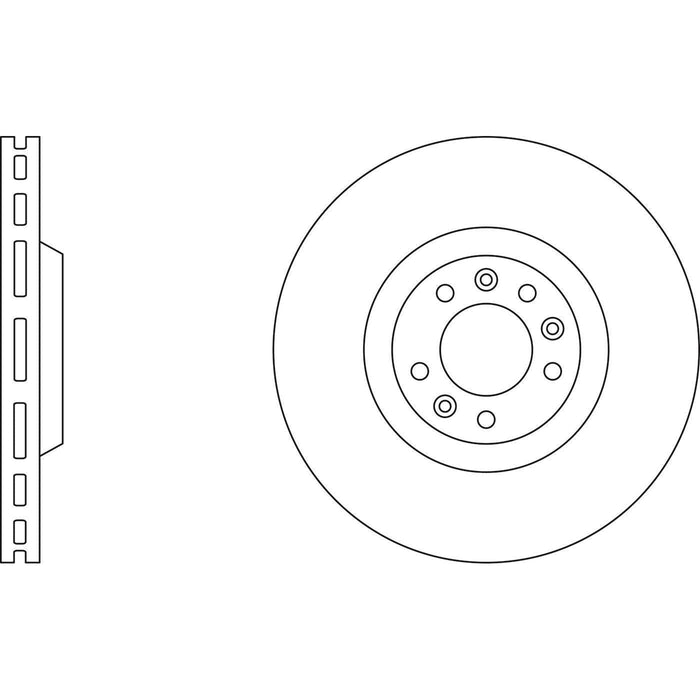 Apec Brake Disc Front Fits Citroen C5 C6 Peugeot 407 607 Apec  - Town Parts