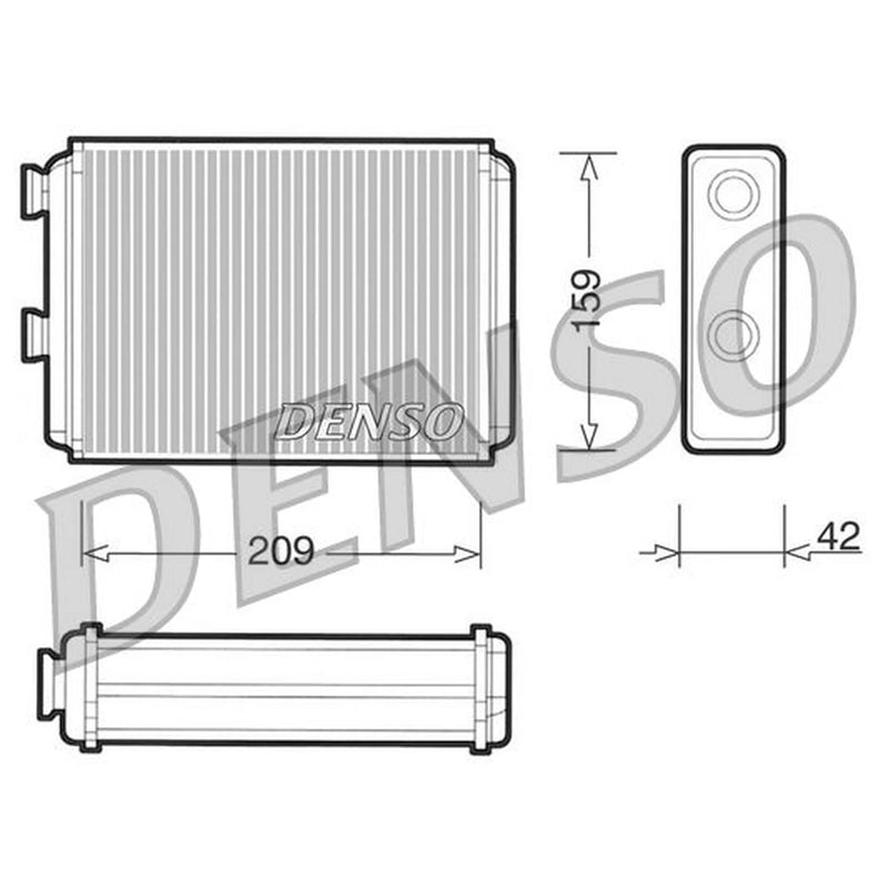Denso Heater Matrix Core Heat Exchanger DRR09070