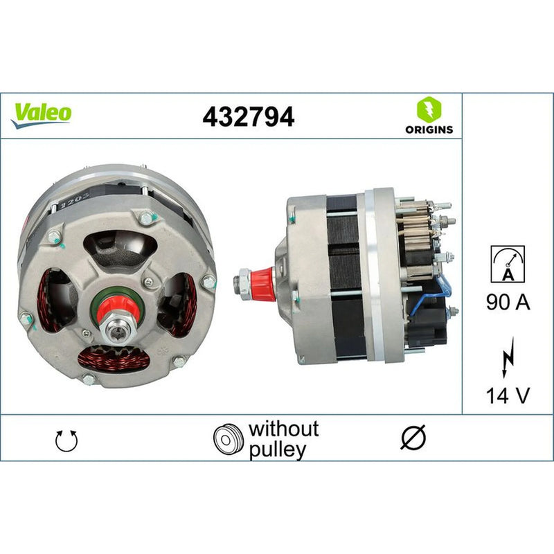 Valeo Car Alternator 12V 432794