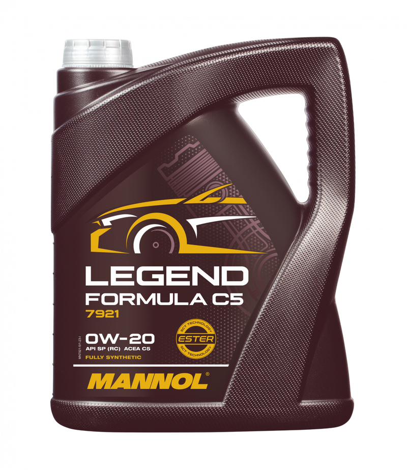5L MANNOL 0W20 Legend Formula C5 Fully Synthetic Engine Oil API SP,MB 229.71
