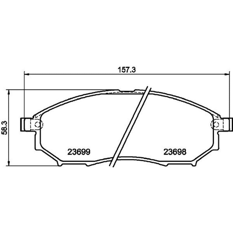 DON Front Brake Pad Set PCP1124