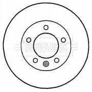 Borg & Beck 2 x Solid Rear Brake Discs BBD5164