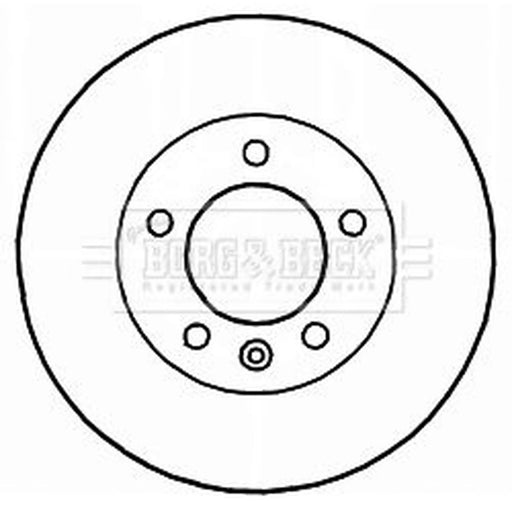 Borg & Beck 2 x Solid Rear Brake Discs BBD5164