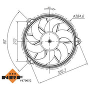 NRF Engine Cooling Fan Right 470052