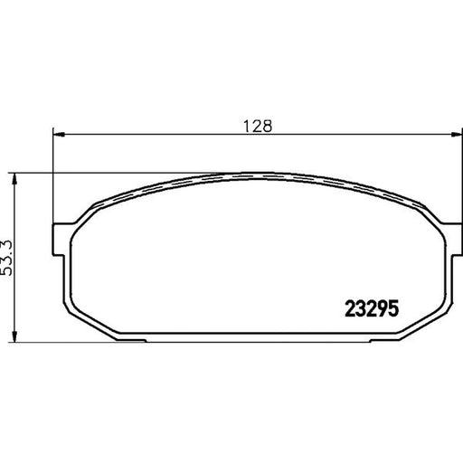 Mintex Front Brake Pad Set MDB1712