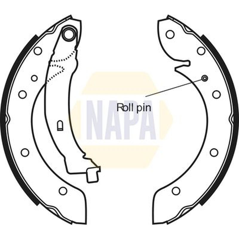 NAPA Brake Shoe Set Axle Kit NBS1031