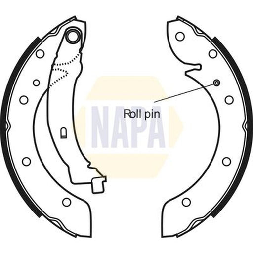 NAPA Brake Shoe Set Axle Kit NBS1031