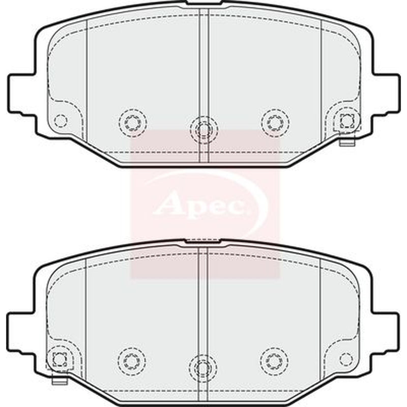 Apec Rear Brake Pad Set PAD1879