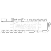 Borg & Beck Brake Pad Wear Sensor Rear BWL3035