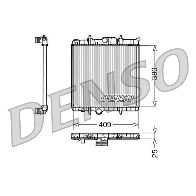 Denso Engine Radiator DRM21025
