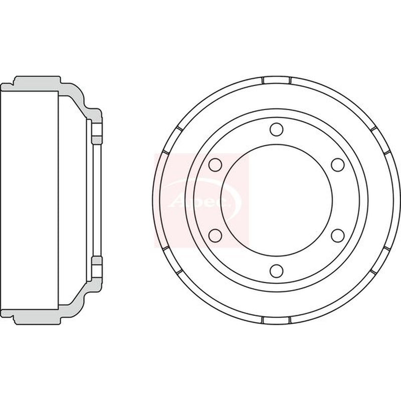 Apec Brake Drum Assembly Rear DRM9920