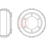Apec Brake Drum Assembly Rear DRM9920
