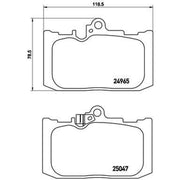 Brembo 4 x Front Brake Pad Set P83131