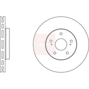 Apec 2 x Vented Front Brake Discs DSK2902