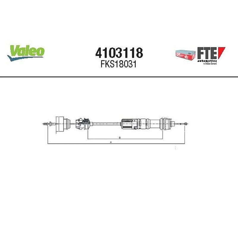 Valeo Clutch Control Cable Pull 4103118
