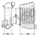 Denso Intercooler (Charge Air Cooler) Right DIT02028