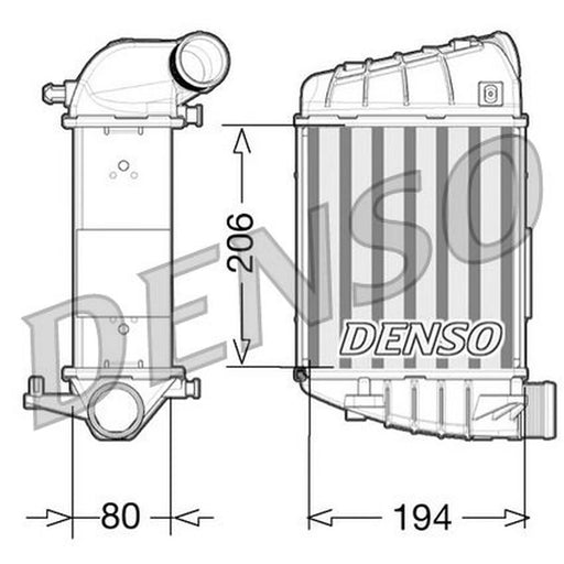 Denso Intercooler (Charge Air Cooler) Right DIT02028