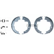 Textar Parking Brake Shoe Set 91068200