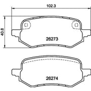 Mintex Rear Brake Pad Set MDB4286