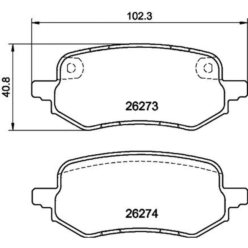 Mintex Rear Brake Pad Set MDB4286