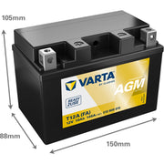 Varta Battery 12V 10Ah 145A 510909015K542