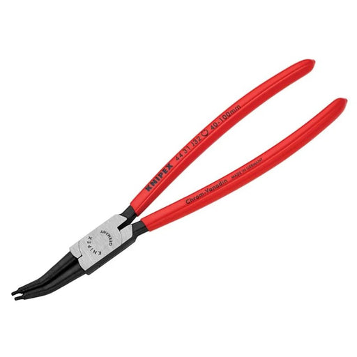KNIPEX 44 31 J32 Circlip Pliers Internal 45° Bent Tip 40-100mm - 44 31 J32