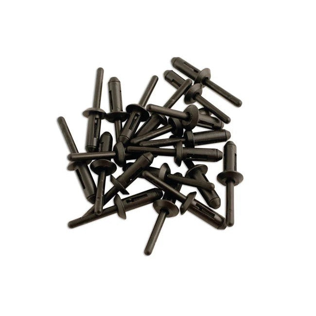 Laser Tools Plastic Rivets 6.6mm x 17.2mm 20pc - PL