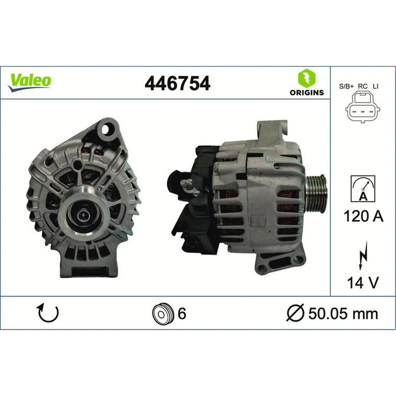 Valeo Car Alternator 12V 446754