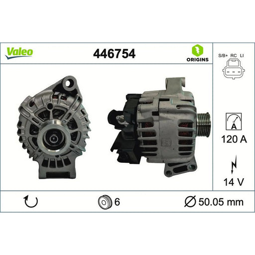 Valeo Car Alternator 12V 446754