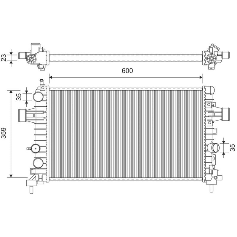 Valeo Engine Radiator 701368
