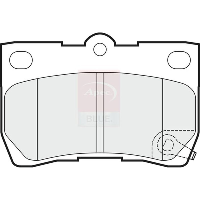Apec Rear Brake Pad Set PD3335