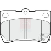 Apec Rear Brake Pad Set PD3335
