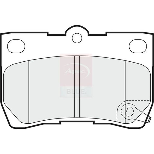 Apec Rear Brake Pad Set PD3335