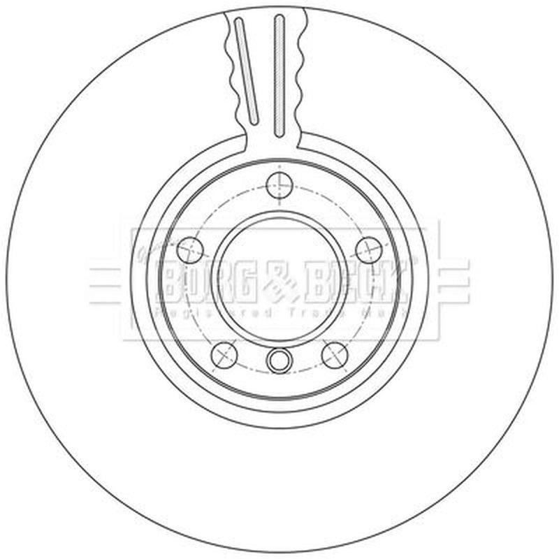 Borg & Beck 2 x Vented Front Brake Discs BBD7001S