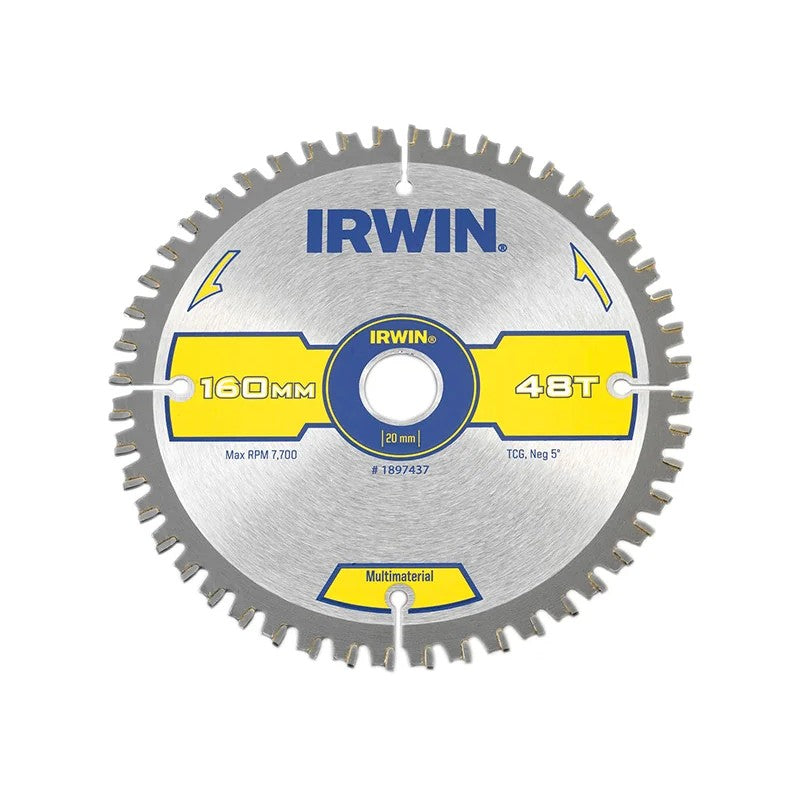 IRWIN® Multi Material Circular Saw Blade 160 x 20mm x 48T TCG - 1897437
