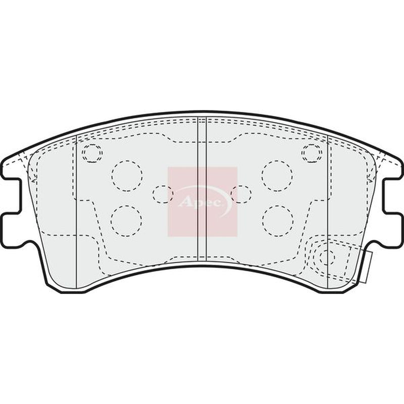 Apec Front Brake Pad Set PAD1302