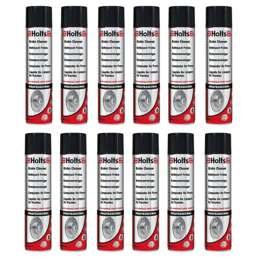 12x Holts Professional Brake & Clutch Cleaner Spray Grime Degreaser Remover 600ml Holts  - Town Parts