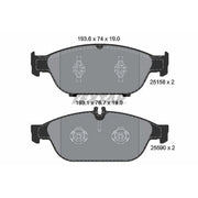Textar Front Brake Pad Set 2515803