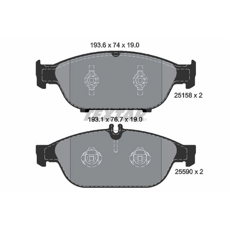Textar Front Brake Pad Set 2515803