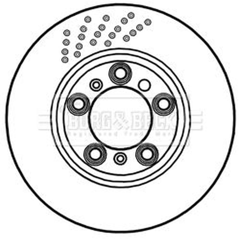 Borg & Beck 2 x / Rear Brake Discs BBD6046S